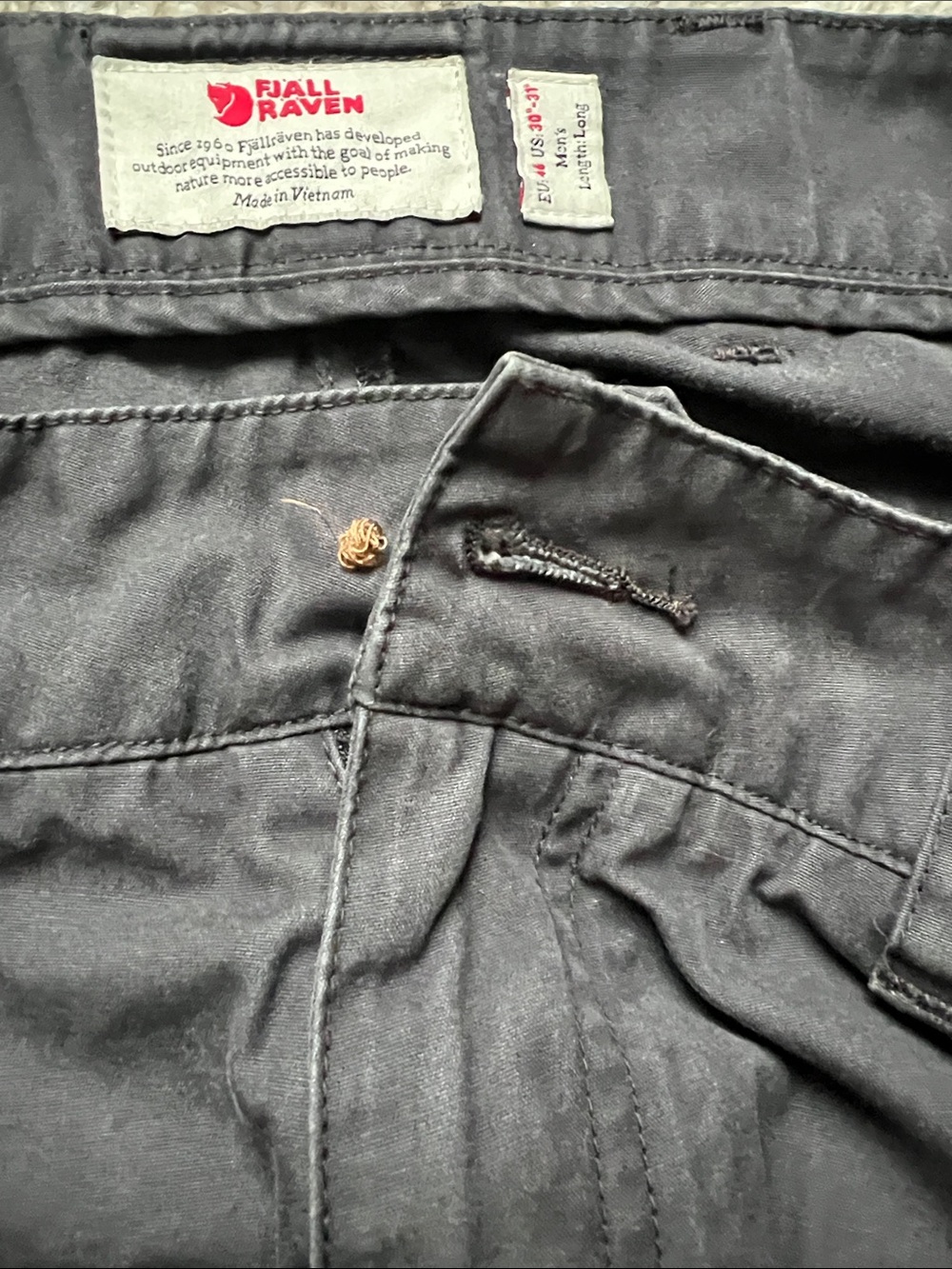 Fjallraven Sörmland G-1000 Tapered Trousers Men’s 30-31 Long Hiking Pants - Picture 10 of 10